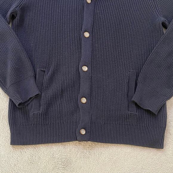 Sun + Stone Alvin Shawl Neck Cardigan Sweater Size XL Fishermen Academia Preppy - Picture 2 of 9